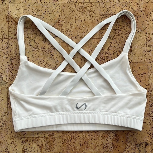 Tlf White Strappy Sports Bra - Picture 3 of 8